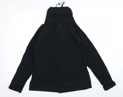 Preloved M&S Womens Black   Full Zip Jumper Size 14 - Back