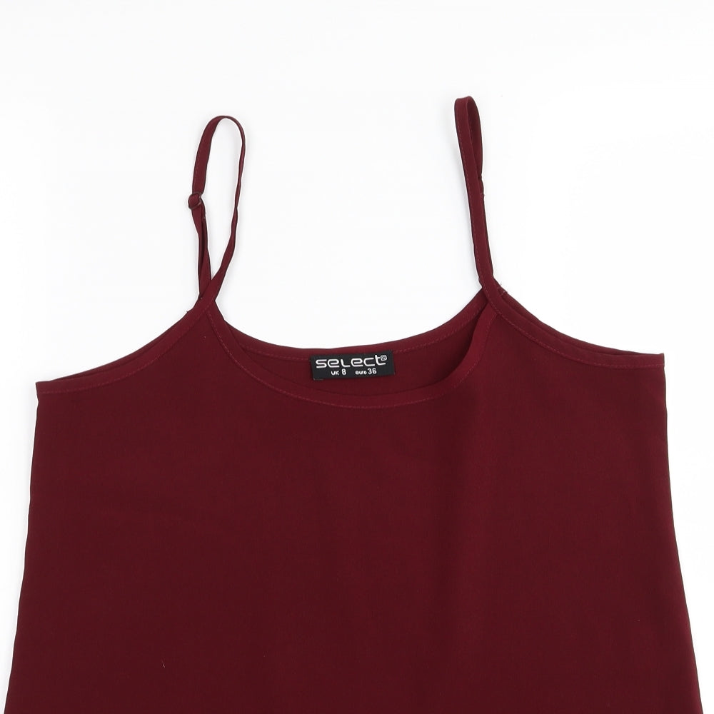 Select Womens Red   Camisole T-Shirt Size 8