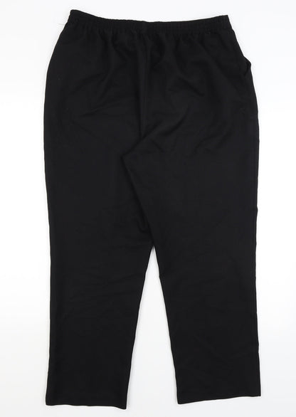 Papaya Womens Black   Dress Pants Trousers Size 16 L26 in
