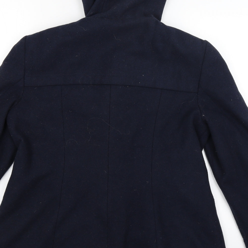 George Womens Blue   Overcoat Coat Size 10