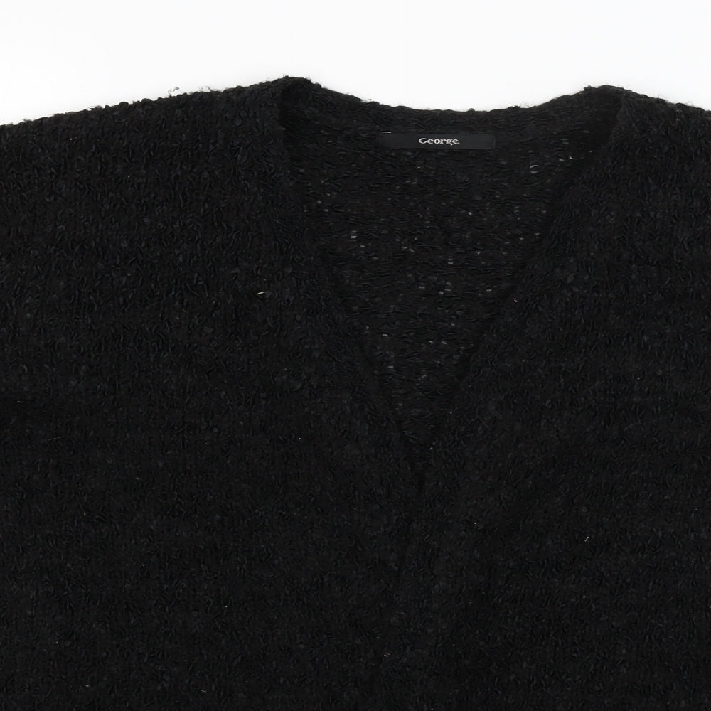 George Womens Black   Wrap Jumper Size 12