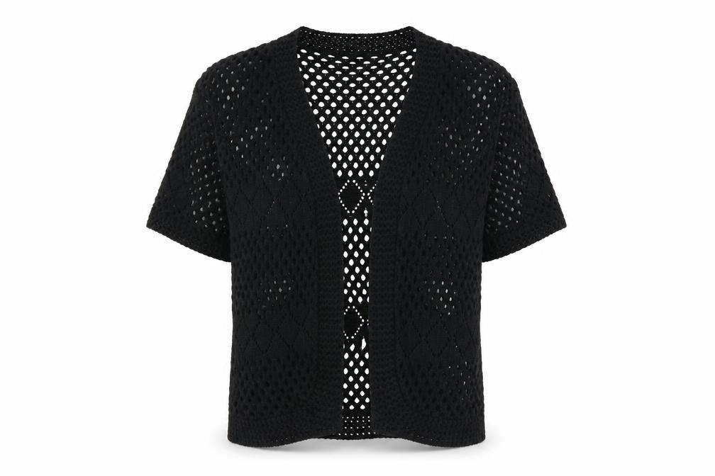 Sixth Avenue Womens Black   Wrap Jumper Size L