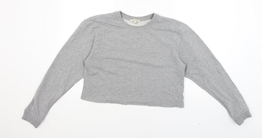 Miss Selfridge Womens Grey   Pullover Sweatshirt Size 12