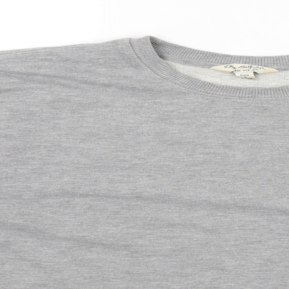 Miss Selfridge Womens Grey   Pullover Sweatshirt Size 12