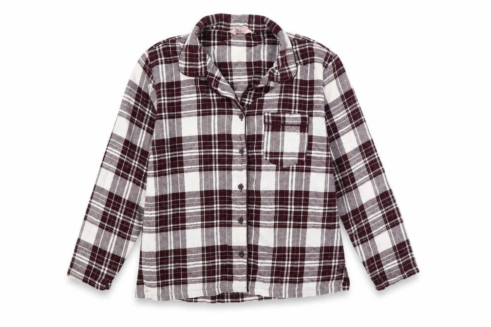 Boux Avenue Womens Red Plaid  Basic Button-Up Size 14