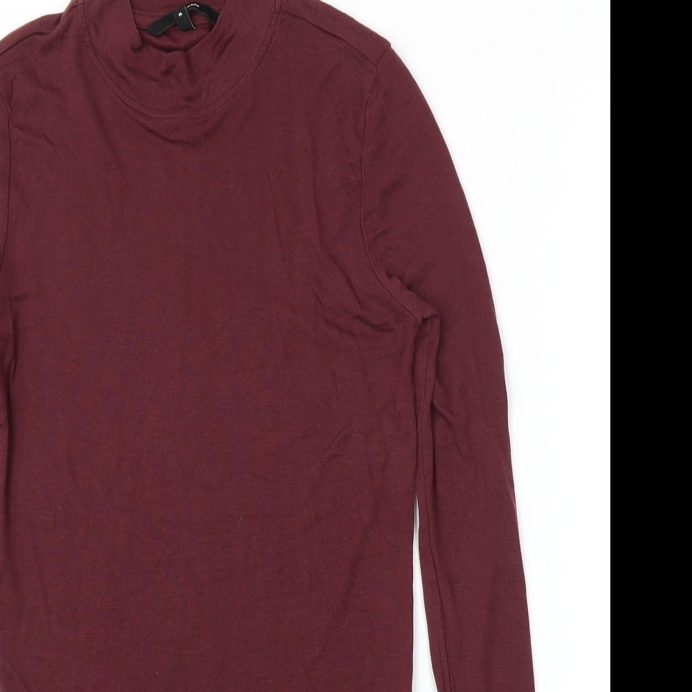VERO MODA Womens Purple   Basic T-Shirt Size M