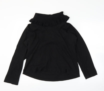 Preworn Womens Black   Pullover Jumper Size M