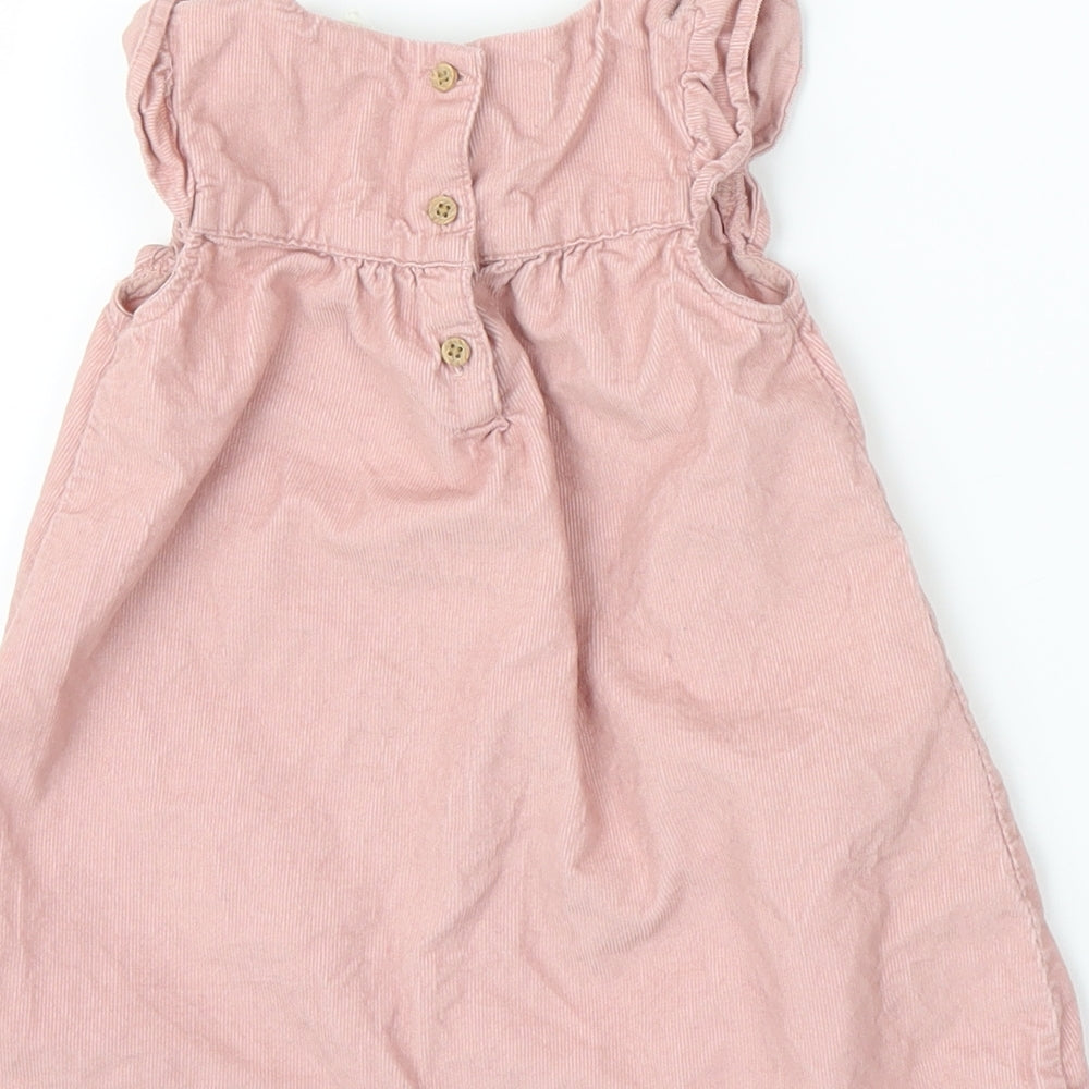 H&M Girls Pink  Corduroy A-Line  Size 6-9 Months