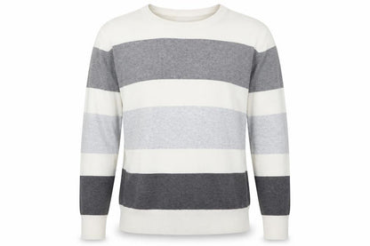 Gap Mens White Striped  Pullover Jumper Size L