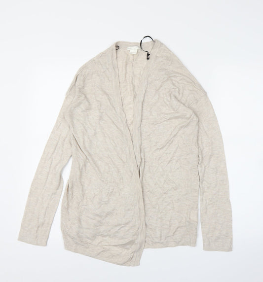 H&M Womens Beige   Cardigan Jumper Size S
