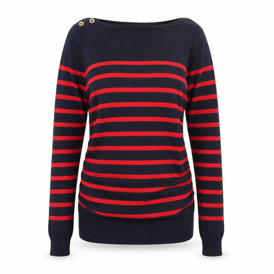 H&M Womens Blue Striped  Tunic Blouse Size S