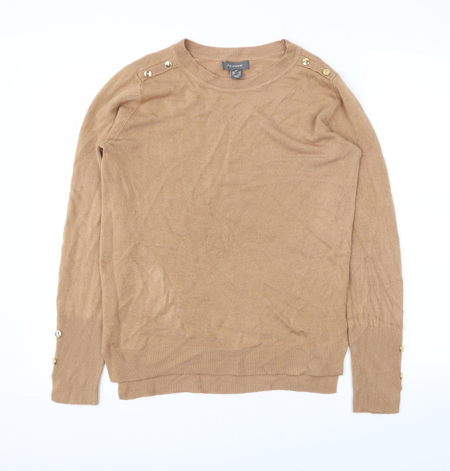 Primark Womens Beige Houndstooth  Pullover Jumper Size XS