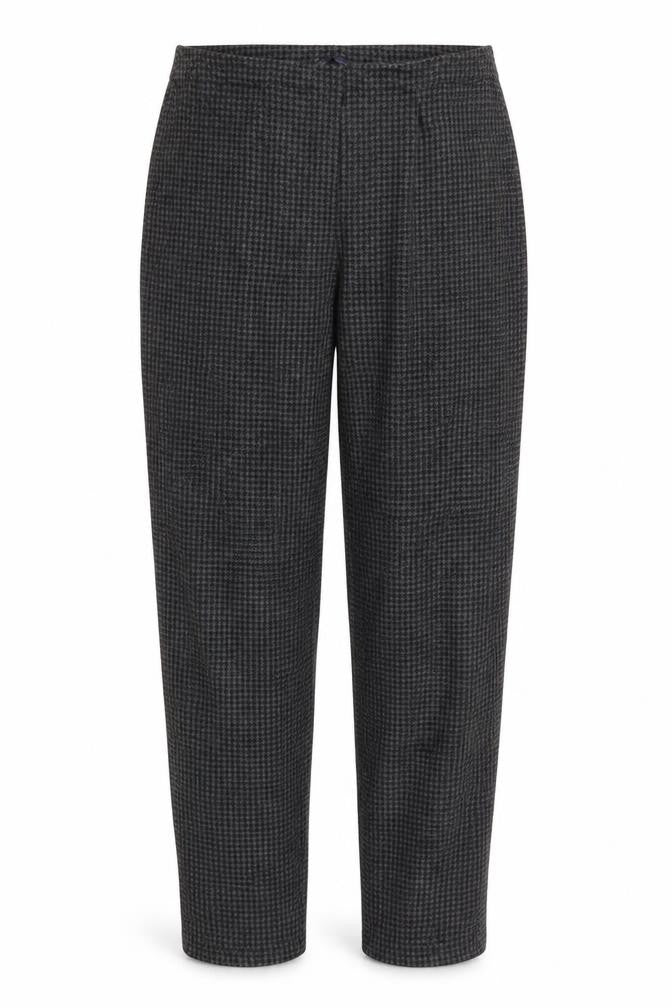 Marks & Spencer Womens Black Argyle/Diamond  Trousers  Size 14 L29 in