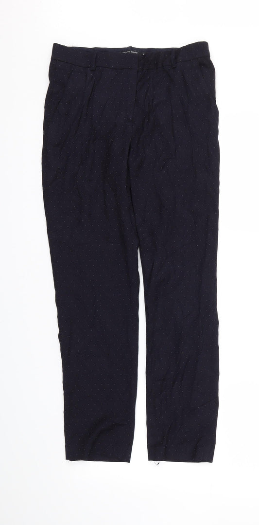Monoprix Femme Womens Blue Polka Dot  Trousers  Size 8 L26 in