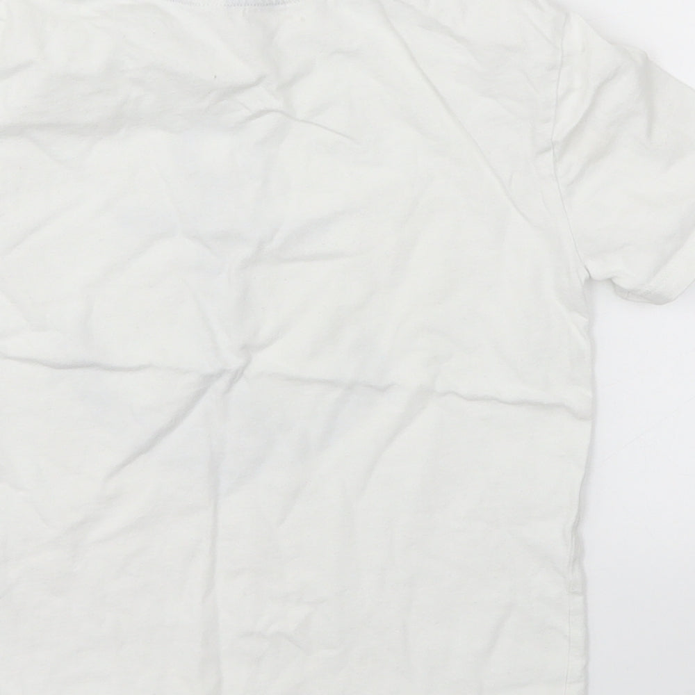 H&M Boys White   Basic T-Shirt Size 7-8 Years