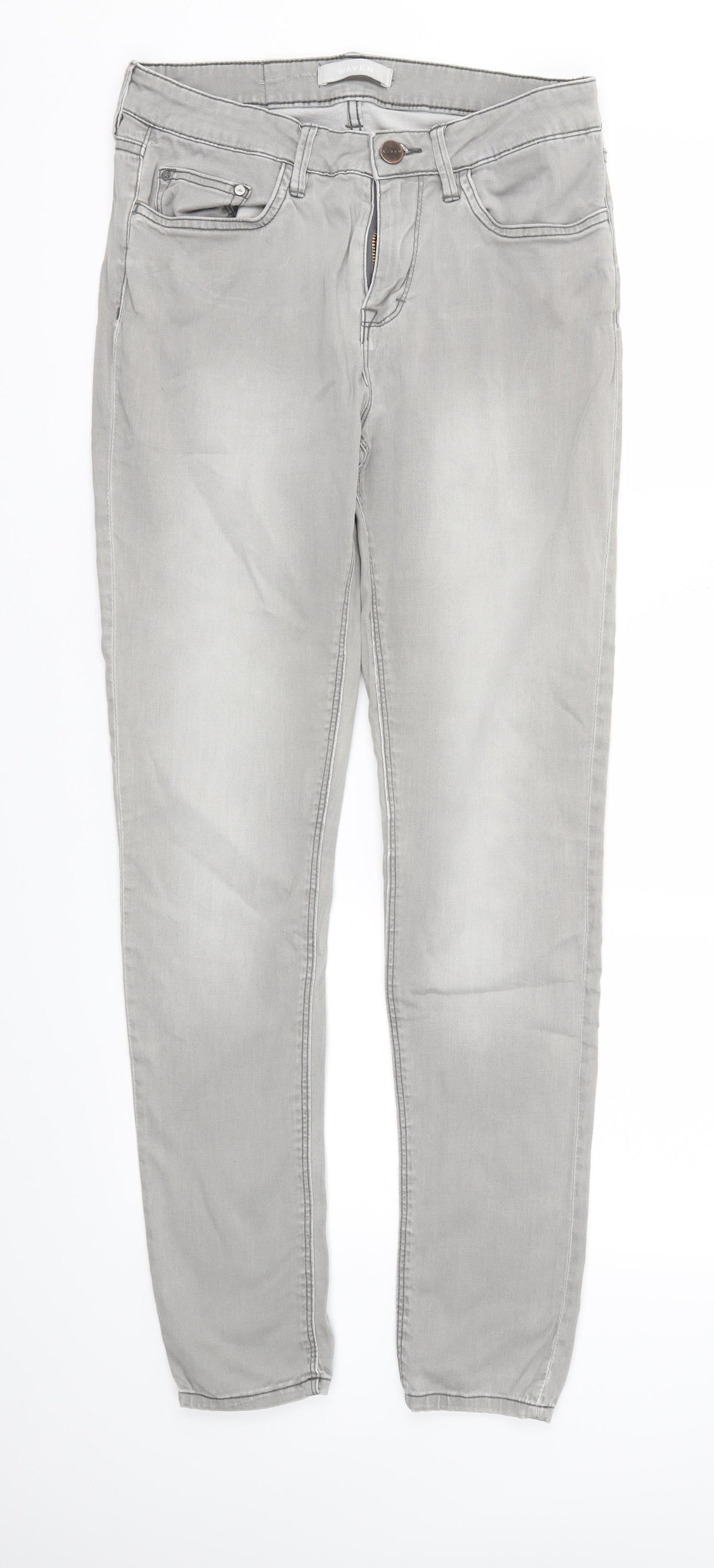 Waven Womens Grey   Skinny Jeans Size 10 L30 in