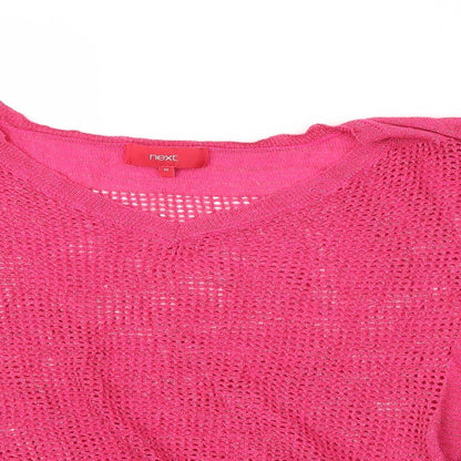 Preloved NEXT  Womens Pink   Basic T-Shirt Size 10 - Detail