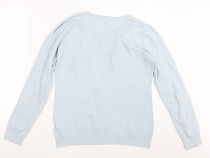 Preloved Rude Womens Blue  Knit Pullover Jumper Size M - Back