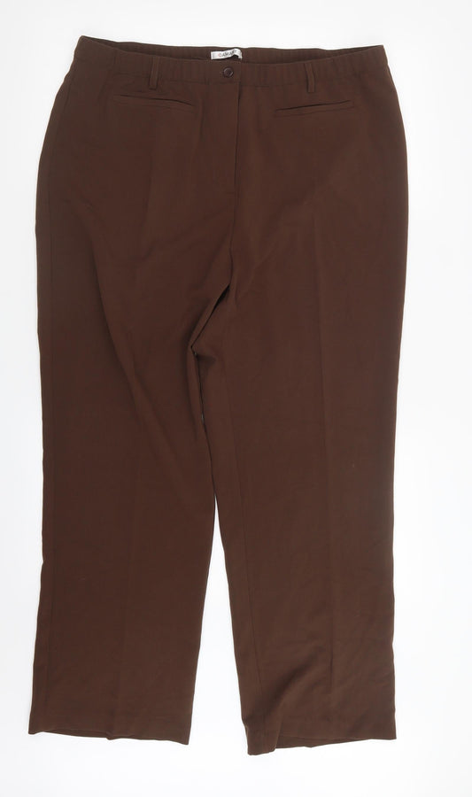Damart Womens Brown   Trousers  Size 20 L28 in