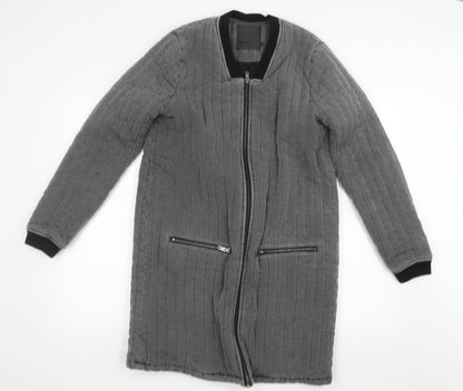 Preloved Minimum Womens Grey   Jacket  Size 8 - Front