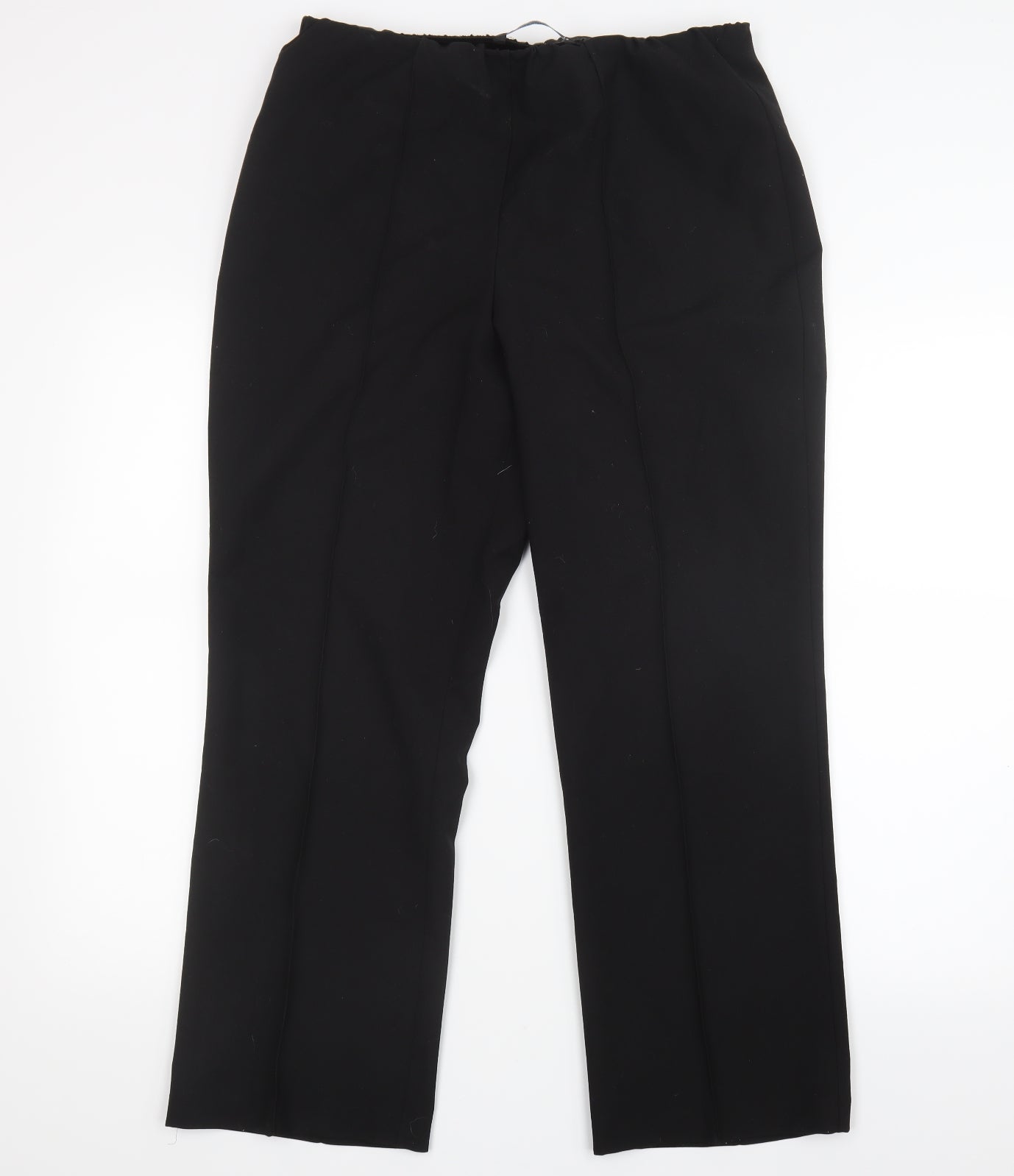 Preworn Womens Black   Trousers  Size 12 L26.5 in