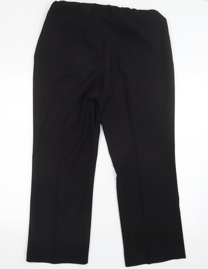 Preworn Womens Black   Trousers  Size 12 L26.5 in