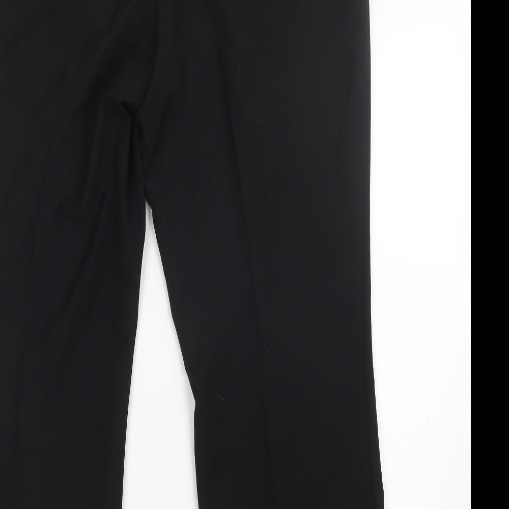 Preworn Womens Black   Trousers  Size 12 L26.5 in