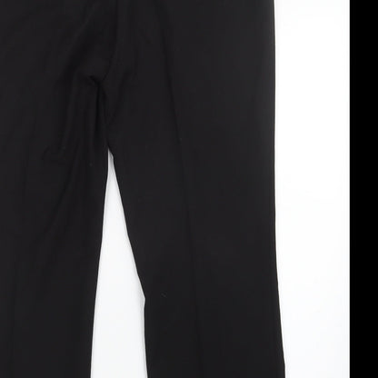 Preworn Womens Black   Trousers  Size 12 L26.5 in