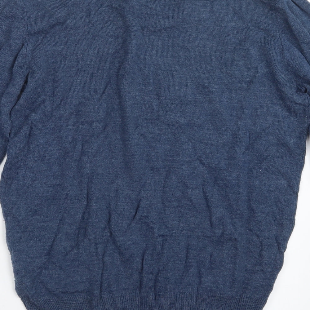 River Island Mens Blue  Knit Pullover Jumper Size S