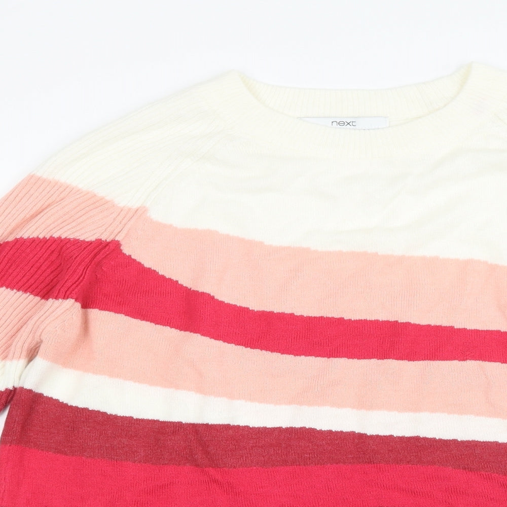 NEXT Womens Pink  Knit Pullover Jumper Size S