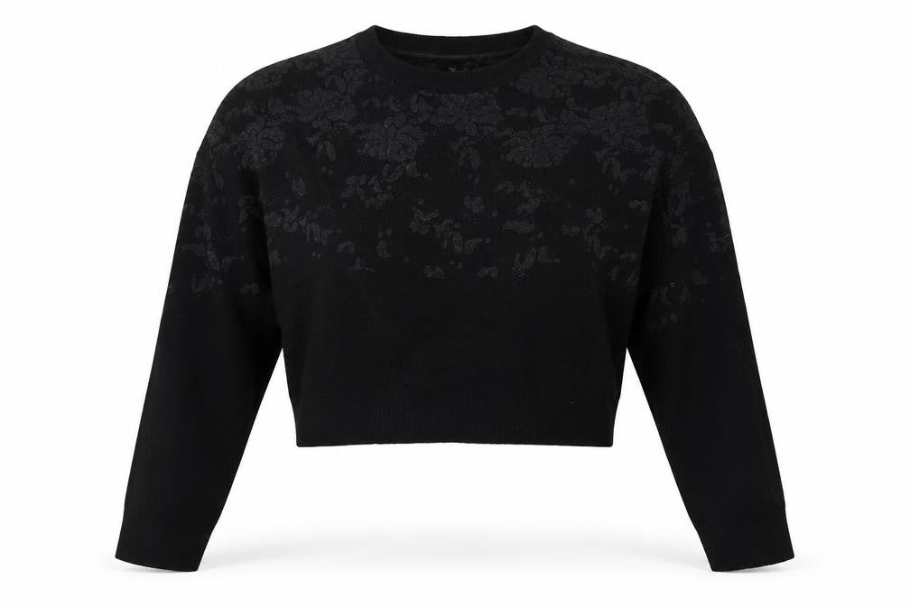 Zara Knit Womens Black  Knit Pullover Jumper Size M