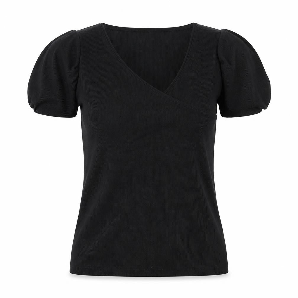 Jesire Womens Black   Basic T-Shirt Size L