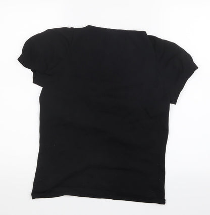 Jesire Womens Black   Basic T-Shirt Size L