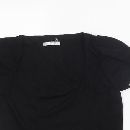 Jesire Womens Black   Basic T-Shirt Size L