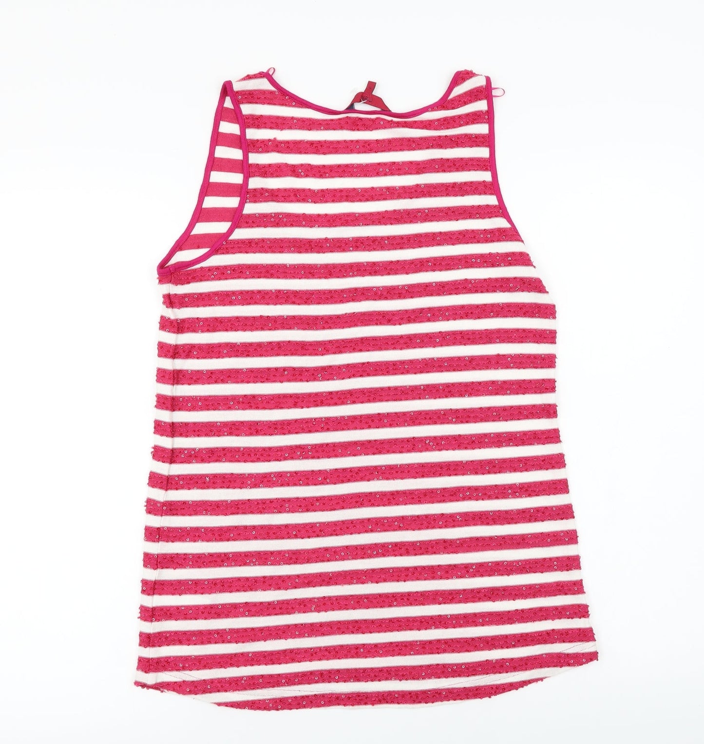 NEXT  Womens Pink Striped  Basic T-Shirt Size 10