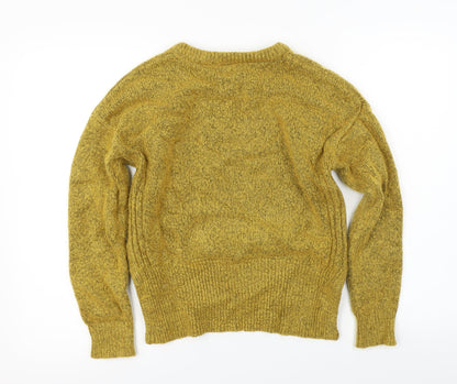 Preloved FOREVER 21 Womens Yellow   Pullover Jumper Size S - Back