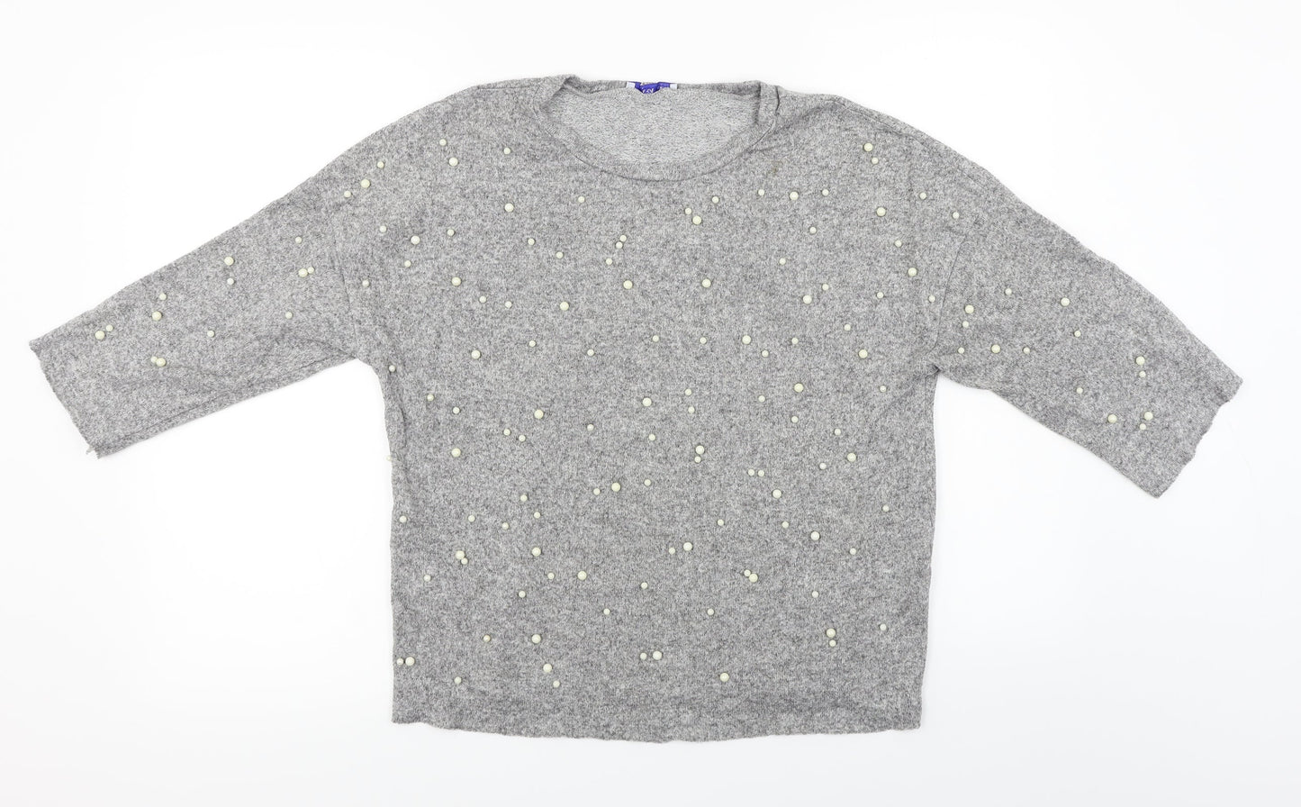 Zara Womens Grey   Pullover Jumper Size M