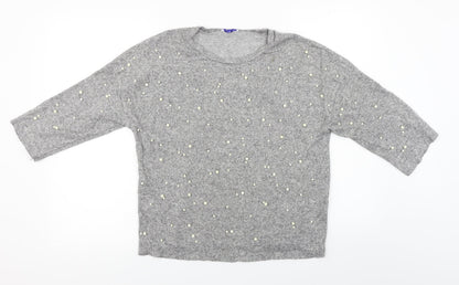 Preloved Zara Womens Grey   Pullover Jumper Size M - Front