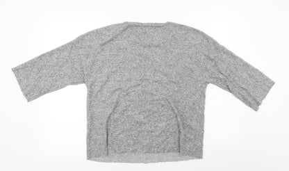 Preloved Zara Womens Grey   Pullover Jumper Size M - Back