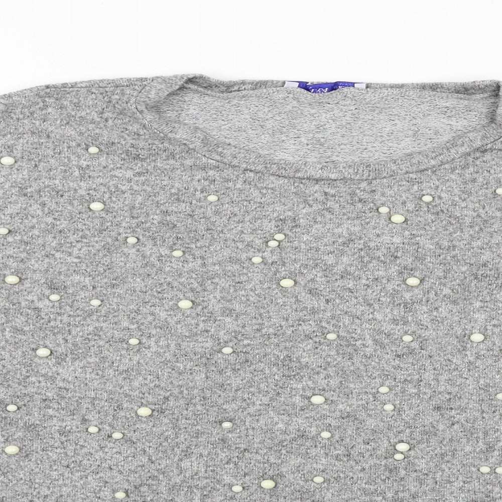 Zara Womens Grey   Pullover Jumper Size M