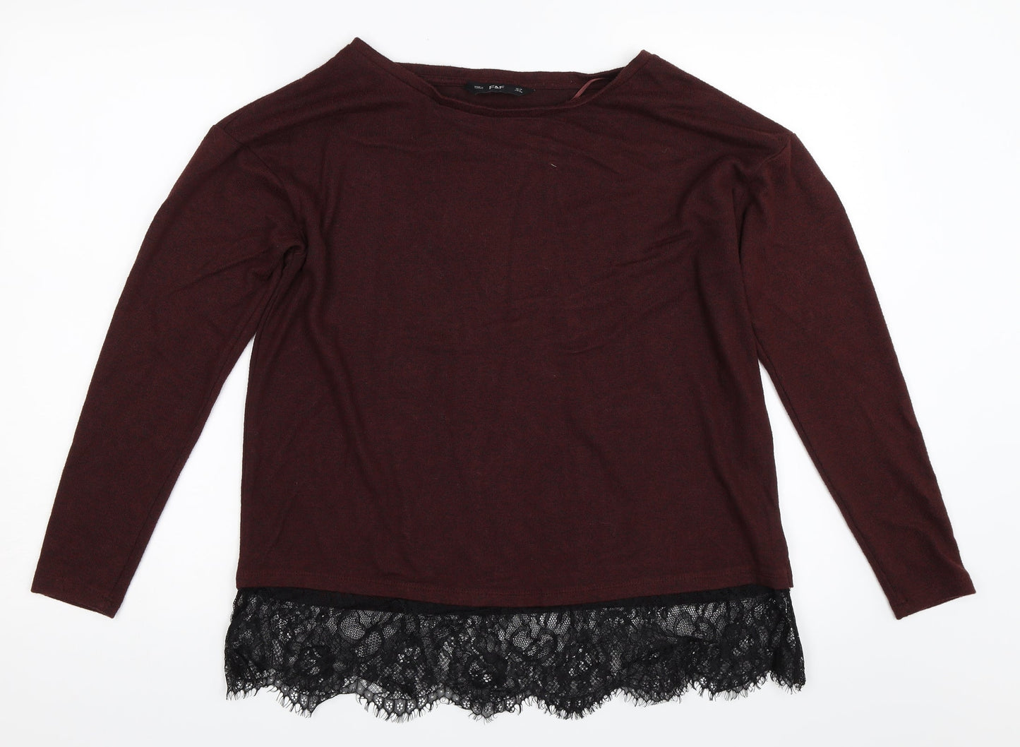 F&F Womens Red   Pullover Jumper Size 10