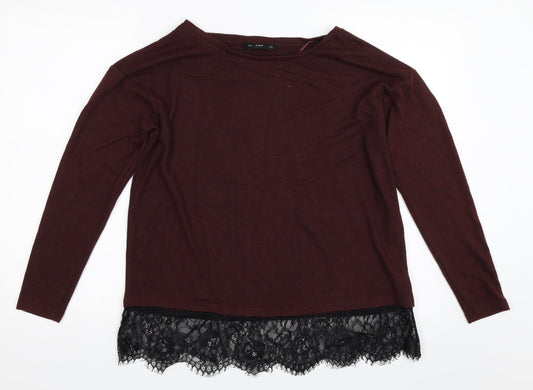 F&F Womens Red   Pullover Jumper Size 10
