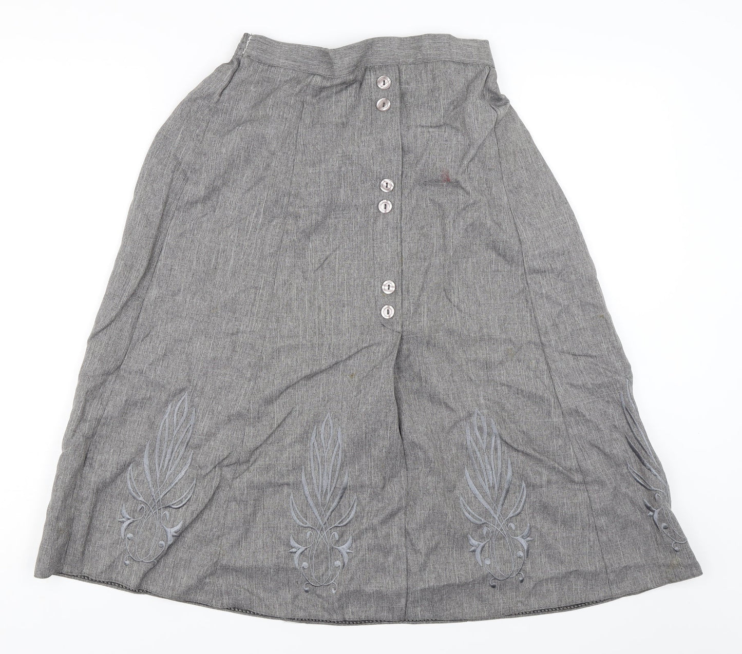 Preworn Womens Grey   Flare Skirt Size 12