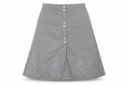 Preworn Womens Grey   Flare Skirt Size 12