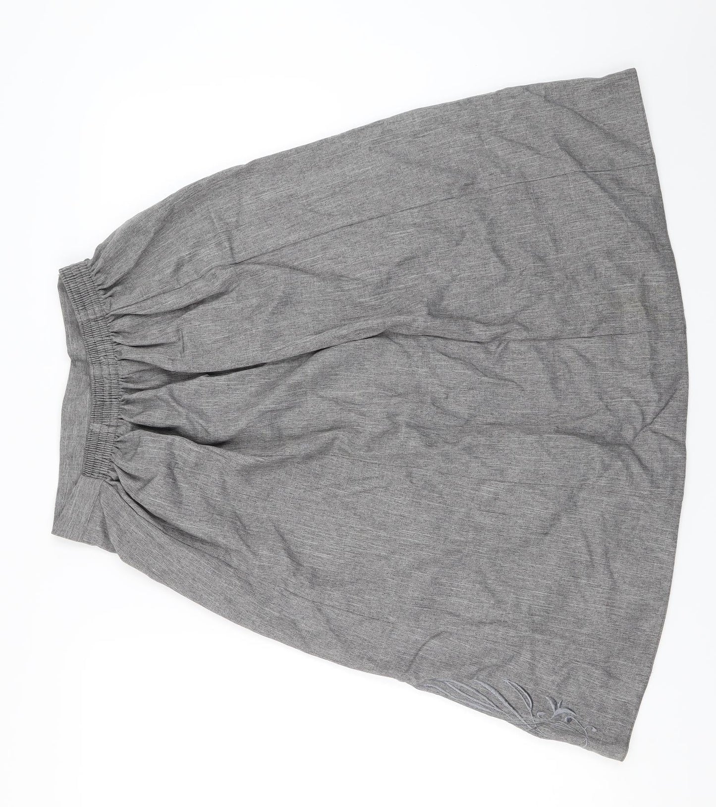 Preworn Womens Grey   Flare Skirt Size 12