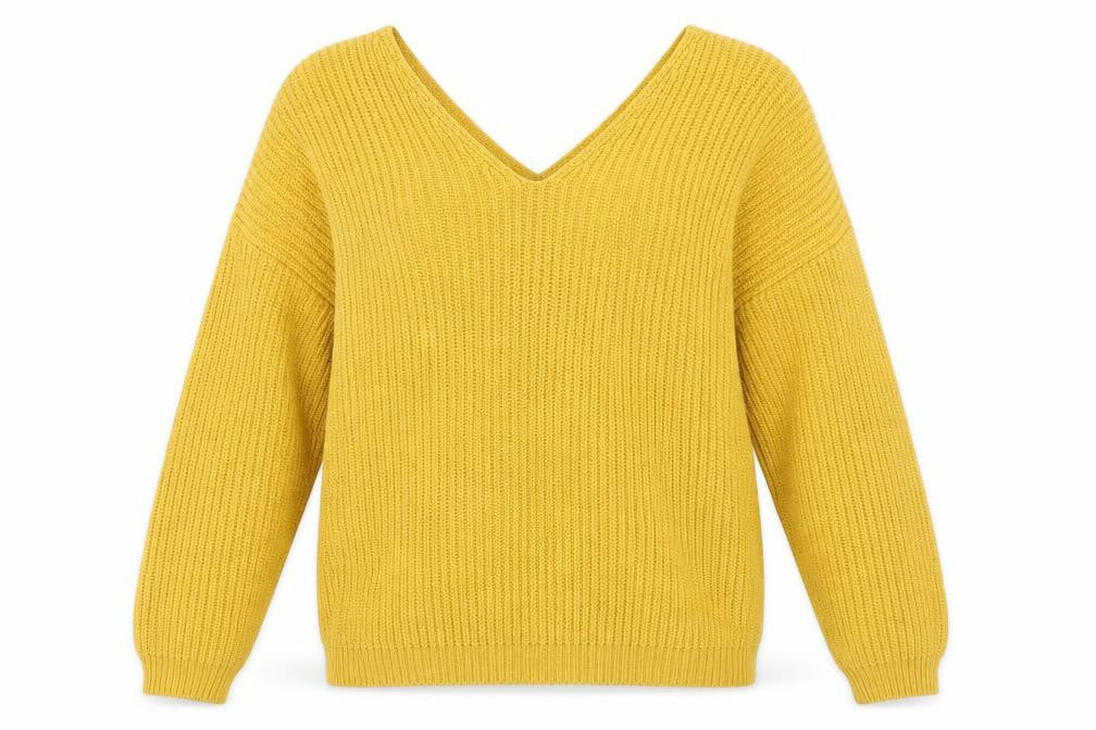 New Look Womens Yellow   Pullover Jumper Size M