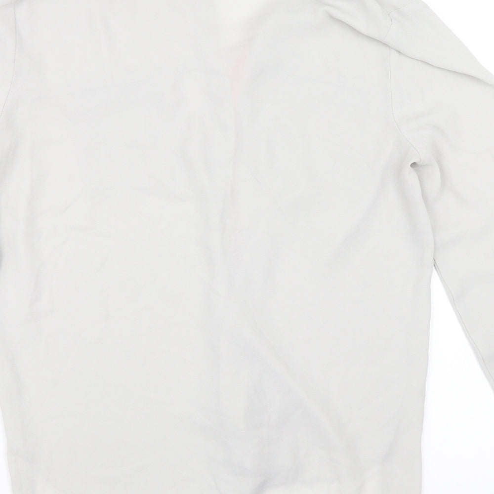 Miss Selfridge Womens Grey   Basic Button-Up Size 10