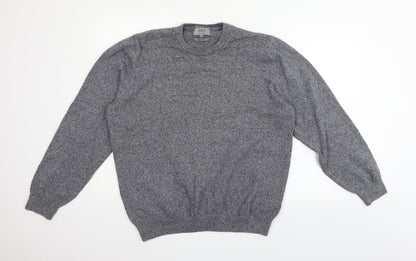 Preloved Marks and Spencer Mens Grey   Pullover Jumper Size XL - Front