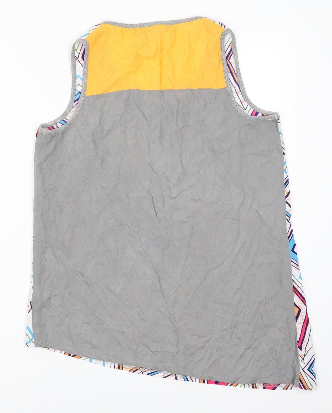 NEXT Womens Grey Geometric  Basic Tank Size 10