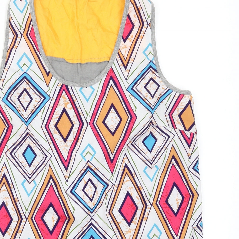 NEXT Womens Grey Geometric  Basic Tank Size 10